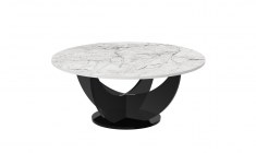 CAPRI 100 round coffee table (high gloss/different colours)